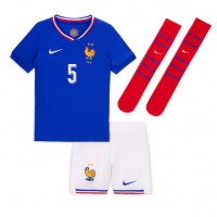 Maglia Calcio Francia Jules Kounde #5 Prima Divisa Bambino Europei 2024 Manica Corta (+ pantaloncini)